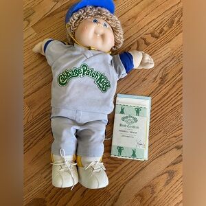 Vintage Cabbage Patch Kid Merrill Shane Birth Certificate